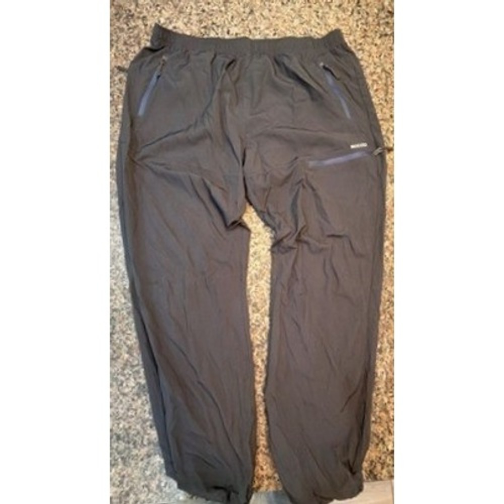 Mocoly Mens Cargo Hiking Pants Dark Gray Quick Dry Elastic Waist XXL‎ 31 Inseam